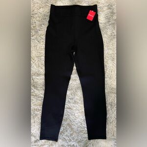 Spanx black shaping high rise skinny perfect pants, Size M